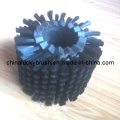 Black Nylon Material Round Glass Cleaning Brush (YY-257)